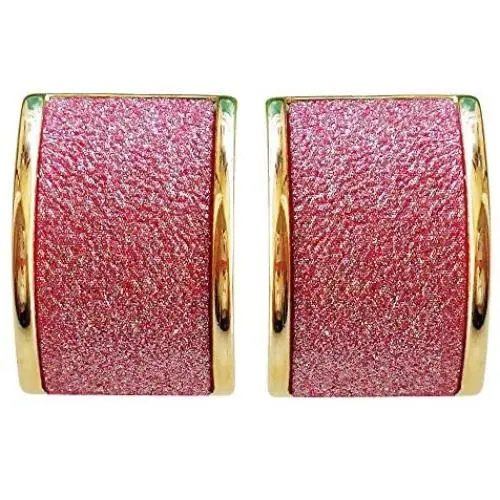 Navachi 18k Gold Plated Square Rainbow Multicolor Glitter Omega Back Earrings Navachi 18k Gold Plated Square Rainbow Multicolor Glitter Omega Back Earrings