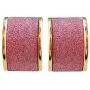 Navachi 18k Gold Plated Square Rainbow Multicolor Glitter Omega Back Earrings Navachi 18k Gold Plated Square Rainbow Multicolor Glitter Omega Back Earrings