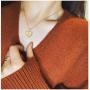 iDIMSON Gold Heart Initial Pendant Necklace for Girls 14K Gold Plated Filled Dainty Heart Pendant Initial Letter Necklaces Alphabet Monogram Necklaces Jewelry Gift for Women Teen Girls