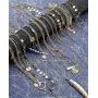 Hanpabum 8Pcs Gold Tone Layered Necklaces Sexy Long Choker Chain Bohemia Y Necklace Bar Feather Pendent Necklace Set