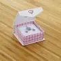 925 Sterling Silver Cupcake Childrens Jewelry Set Necklace Earrings Pink CZ 16''