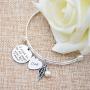 Memorial Necklace I Used to Be His Angel Now Hes Mine Necklace/Bracelet Daddy, in Memory of Loved One Dad