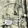 Kivosliviz Babysitter Bracelet Babysitter Gift Thanks for Helping Me Grow Expandable Bangle Appreciation Gift Babysitter Gift for Nanny