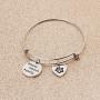ENSIANTH Ohana Means Family Bracelet Family Member Gift Hawaiian Bracelet Hibiscus Flower Jewelry