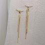Fashion Long Gold Earrings for Women Charming Lady Party Fringe Earrings Korean Style Jewelry Gifts