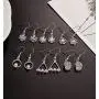 26 Pairs Small Dangle Earrings for Women Pack in Rose Gold/Silver Tone,Compound with 26 Styles