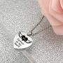 Urn Necklaces for Human Ashes Forever in My Heart Cremation Jewelry Necklace Pendant Funnel Filler Kit