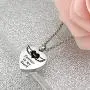 Urn Necklaces for Human Ashes Forever in My Heart Cremation Jewelry Necklace Pendant Funnel Filler Kit