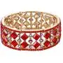BriLove Womens Bohemian Boho Crystal Radiant Cut Round Beaded Stretch Bangle Bracelet BriLove Womens Bohemian Boho Crystal Radiant Cut Round Beaded Stretch Bangle Bracelet