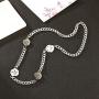 Smiley Chain Necklace Stainless Steel Punk Hip Hop Street Dance Rock Necklace for Men Women