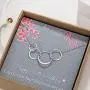 40th Birthday Gifts for Women - Sterling Silver Infinity 4 Circle 4 Decades Necklace, Mothers Day Jewelry 40th Birthday Gifts for Women - Sterling Silver Infinity 4 Circle 4 Decades Necklace, Mothers Day Jewelry
