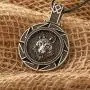 HAQUIL Wolf Necklace - Metal Alloy, Round Wolf Medallion Pendant - Leather Cord, 19.7'' HAQUIL Wolf Necklace - Metal Alloy, Round Wolf Medallion Pendant - Leather Cord, 19.7''