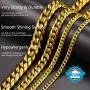 PROSTEEL Stainless Steel Cuban Chain Necklace, Silver/Gold/Black Tone, Nickel-Free, Hypoallergenic Necklace, W: 4.8mm-14mm, L: 14inch-30inch, Come Gift Box PROSTEEL Stainless Steel Cuban Chain Necklace, Silver/Gold/Black Tone, Nickel-Free, Hypoallergenic Necklace, W: 4.8mm-14mm, L: 14inch-30inch, Come Gift Box