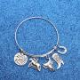 WUSUANED Horse Lover Gift There is No Secret So Close As That Between A Girl Or Her Horse Equestrian Charm Bracelet Horse Jewelry Gift for Cowgirl Horse Lover