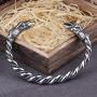 VikingsBrand Viking Bracelet for Men & Women - Wolf, Raven Arm Ring