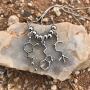 Serotonin Dopamine and Acetylcholine Neurotransmitter Brain Molecule Necklace - Science Jewelry