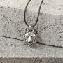 HAQUIL Wolf Necklace - Metal Alloy, Spirit Wolf Head Pendant - PU Leather Cord - Teen Wolf Merchandise