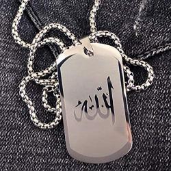 TIANYI Pendant Necklace for Men, Stainless Steel Dog Tag Jewelry