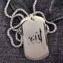 TIANYI Pendant Necklace for Men, Stainless Steel Dog Tag Jewelry