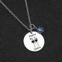 De&ai Mama Llama Charm Necklace Animal Mama Llama Jewelry for Moms Grands Women Christmas Birthday Gift