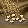 Mevecco Gold Dainty Initial Necklace Lock Necklace 18K Gold Plated Padlock Necklace Letter Necklaces for Women Minimalist Personalized Jewelry Mevecco Gold Dainty Initial Necklace Lock Necklace 18K Gold Plated Padlock Necklace Letter Necklaces for Women Minimalist Personalized Jewelry
