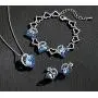 Leafael Infinity Love Crystal Heart Bundle Jewelry Set Light Sapphire Blue March December Birthstone Gifts for Women Necklace Earrings Bracelet, Silver-tone Leafael Infinity Love Crystal Heart Bundle Jewelry Set Light Sapphire Blue March December Birthstone Gifts for Women Necklace Earrings Bracelet, Silver-tone