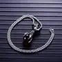 HUANIAN Charm Punk Titanium Stainless Steel Dragon Claw Pendant Crystal Ball Necklace,24inches Chain HUANIAN Charm Punk Titanium Stainless Steel Dragon Claw Pendant Crystal Ball Necklace,24inches Chain