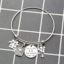 Birthday Jewelry for Her Birthday Bracelet Bangle with Birthday Cake Charm10th 12th Sweet 16th 18th 21st 30th 39th 40th 50th Bangle Anniversary Jewelry