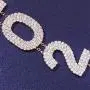 Letters 2021 Long Drop Earrings Bling Iced Out Crystal Letter Earings Personality 2021 Rhinestone Dangle Earrings for Women Girl Wedding Jewelry