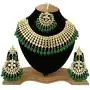 Finekraft Meena Kundan Bridal Wedding Designer Gold Plated Pearls Necklace Jewelry Set Finekraft Meena Kundan Bridal Wedding Designer Gold Plated Pearls Necklace Jewelry Set