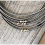 Emerson & Oliver Dia Spring Charm Bracelets – Set of 3 Simple, Inspirational, Boho, Minimalist Bracelets with Luxe Harmony Charm