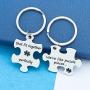 HN HNHB Like Puzzle Pieces Fit Together Perfectly Couple Keychain Boyfriend Girlfriend Gift Birthday Jewelry Gifts