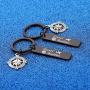 WUSUANED Travel Buddies Compass Keychain Travel Gift for Travel Friends Wanderlust Travel Lovers