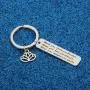 WUSUANED Buddhist Inspirational Quote Keychain What You Think You Become Buddha Jewelry Inspirational Gift WUSUANED Buddhist Inspirational Quote Keychain What You Think You Become Buddha Jewelry Inspirational Gift