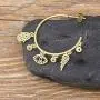 OUCHUANG Evil Eye Palm Wing Earrings Jewelry Gift for Women Girls with14K Gold CZ Large Circle, Womens Crystal Jewelry