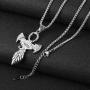 AsAlways Men & Women 18K Gold Eye of Horus Egypt Charm Jewelry Good Luck Success Amulet Friendship Cross pendant