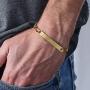 MyNameNecklace Personalized Signature ID Men Bracelet-Sterling Silver 925 /Gold Plated Custom Engraved Father Day Jewelry Gift for Him