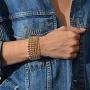 Anela 14kt Gold Filled Bracelet, 3mm Beads, Stretch and Stackable, Hand Made in USA
