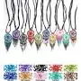 Mia Jewel Shop Round Dream Catcher Seed Bead Dangle Pendant Adjustable Necklace Mia Jewel Shop Round Dream Catcher Seed Bead Dangle Pendant Adjustable Necklace