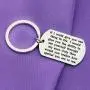 Zuo Bao Inspriational Gifts Graduation Keychain Dog Tag Keychain Gift to Son and Daughter If I Could Give You One Thing in Life
