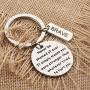 BAUNA Recovery Gift Stay Strong Keychain Never Be Shamed of Scar Inspirational Encouragement Jewelry Family Friend Gifts