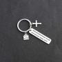 WUSUANED Christian Keychain As for Me and My House We Will Serve The Lord Joshua 24:15 House Keychain Bible Verse Jewelry Inspirational Gift