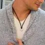 MyNameNecklace Personalized Engraved Circle Shape Pendant Necklace in Sterling Silver 925 with Leather Cord for Men- Custom Jewelry Gift for Him MyNameNecklace Personalized Engraved Circle Shape Pendant Necklace in Sterling Silver 925 with Leather Cord for Men- Custom Jewelry Gift for Him