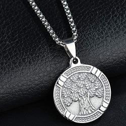 Jude Jewelers Vintage Stainless Steel Tree of Life Wedding Party Anniversary School Pendant Necklace