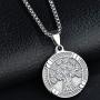 Jude Jewelers Vintage Stainless Steel Tree of Life Wedding Party Anniversary School Pendant Necklace
