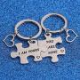 WUSUANED I Am Yours and You are Mine Matching Puzzle Piece Keychain Set His and Hers Jewelry Gift for Couples Boyftiend Girlfriend