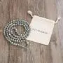 Prayer Yoga Jewelry Lotus Seed Charm Wrist Bracelet Mala Beads 108 Rosary Necklace Meaningful Handmade Gifts