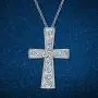 S925 Sterling Silver Cross Pendant Necklace for Women Men