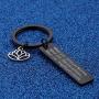 WUSUANED Buddhist Inspirational Quote Keychain What You Think You Become Buddha Jewelry Inspirational Gift