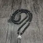 Self-Discovery 108 Bead Mala Bracelet with Lotus Charm and 6mm Small Stone Beads Self-Discovery 108 Bead Mala Bracelet with Lotus Charm and 6mm Small Stone Beads